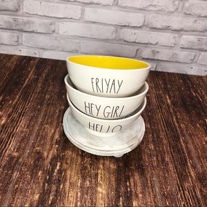 Rae Dunn Cereal Bowls- Set of 3